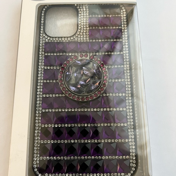 Purple glitter Apple IPhone 11 Case - Picture 1 of 3